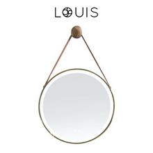 Load image into Gallery viewer, Gold Round Vanity LED Mirror
